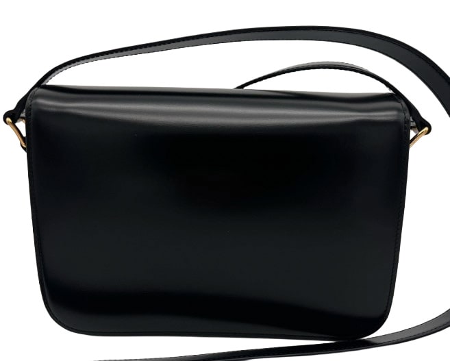 CELINE Classique Triomphe Bag In Shiny Calfskin