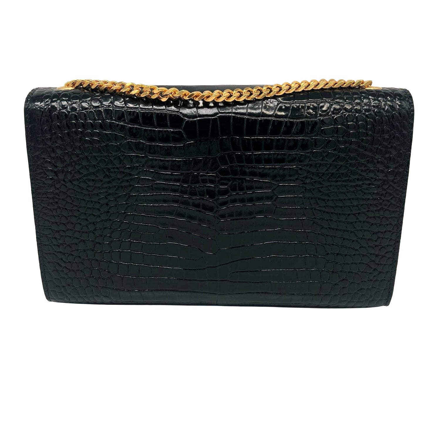 SAINT LAURENT Medium Kate Tassel In Crocodile Embossed Leather