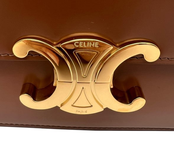 CELINE Classique Triomphe Bag In Shiny Calfskin