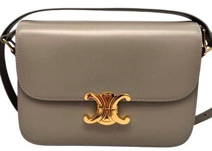 CELINE Classique Triomphe Bag In Shiny Calfskin