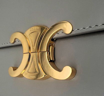 CELINE Classique Triomphe Bag In Shiny Calfskin