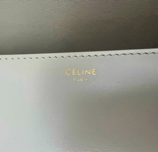 CELINE Classique Triomphe Bag In Shiny Calfskin