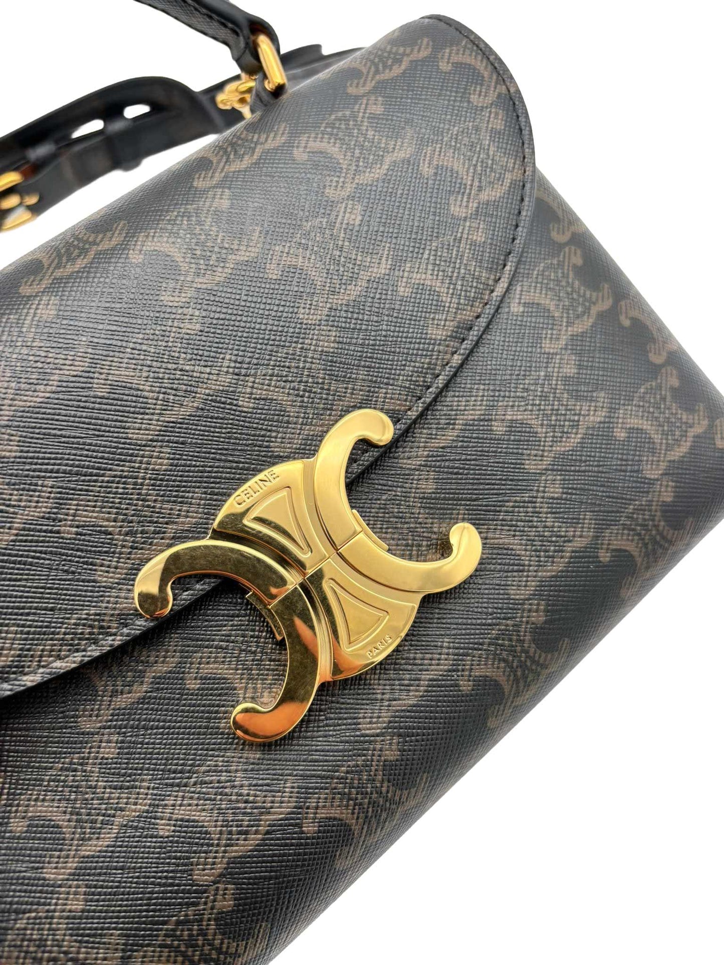 CELINE Teen Nino Bag In Triomphe Canvas