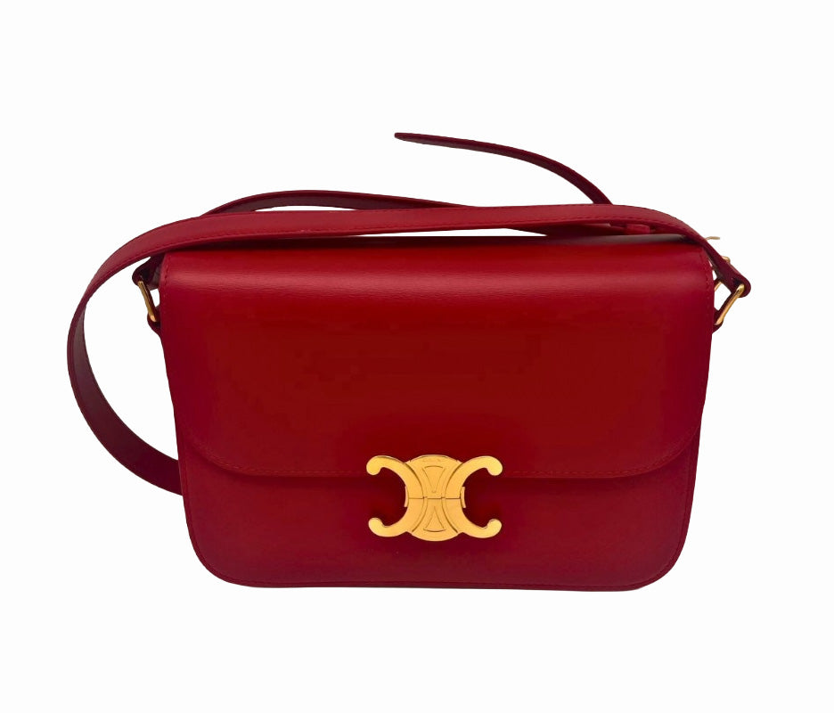 CELINE Classique Triomphe Bag in Shiny Calfskin
