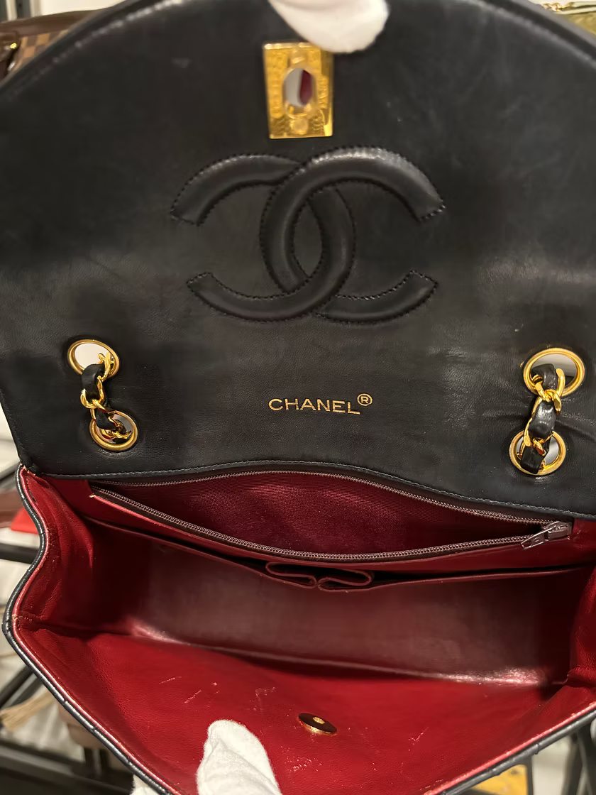 Chanel Vintage Round Flap w/ 24K Gold Plating