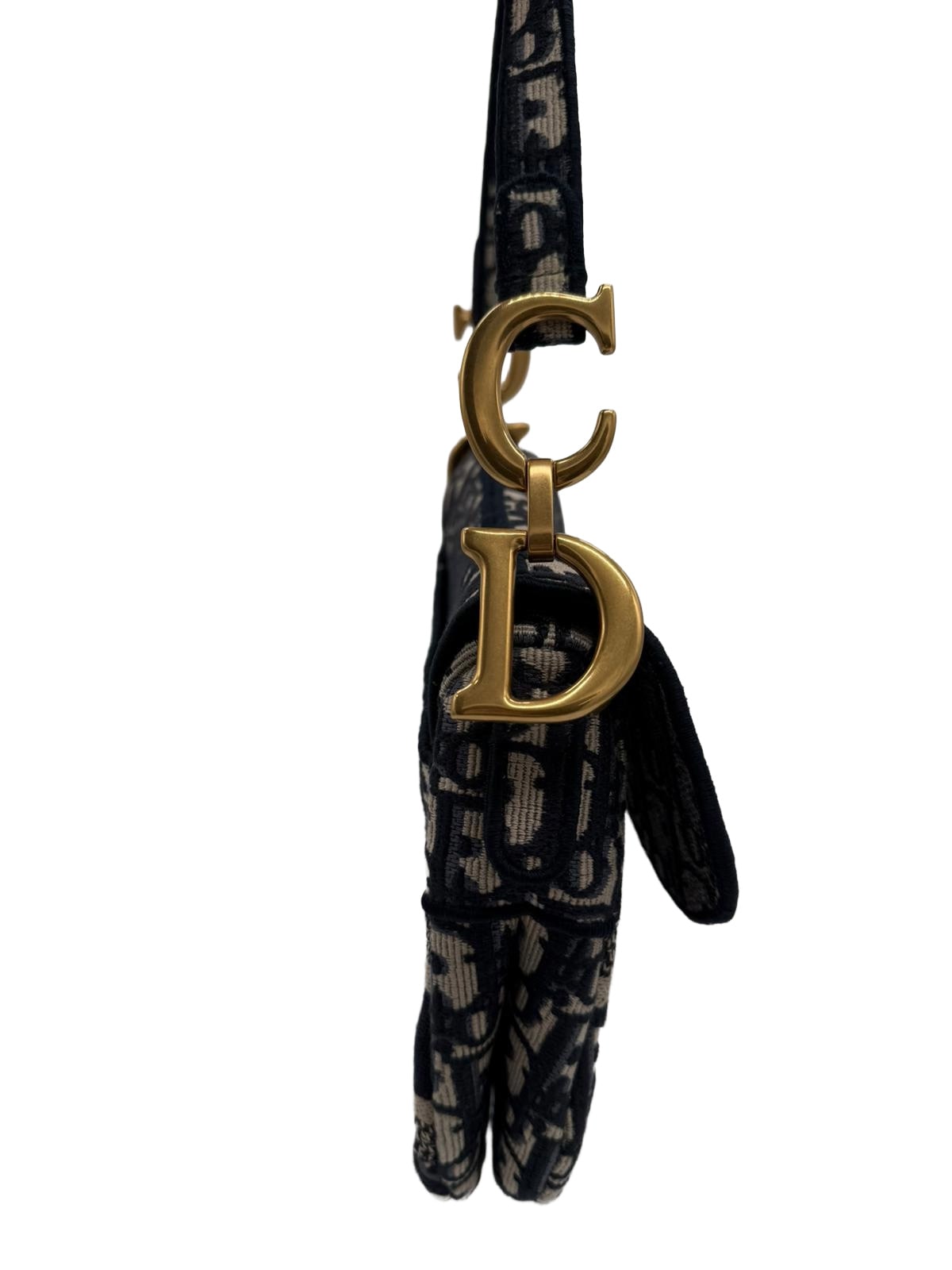 DIOR Medium Saddle Bag Oblique Embroidery