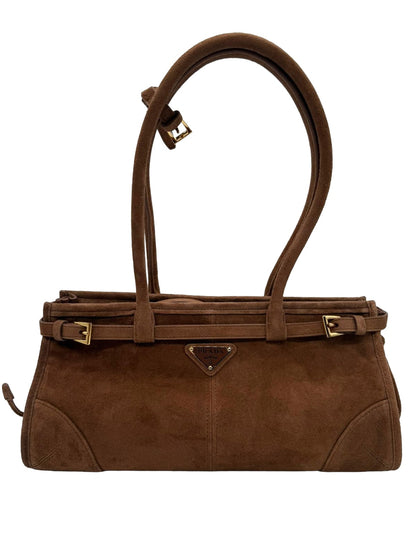PRADA Medium Bonnie Suede Bag