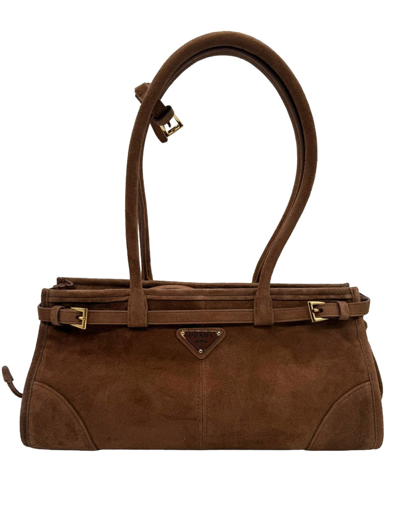 PRADA Medium Bonnie Suede Bag