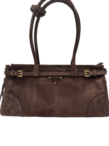 PRADA Medium Bonnie Suede Bag