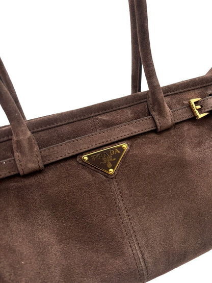 PRADA Medium Bonnie Suede Bag