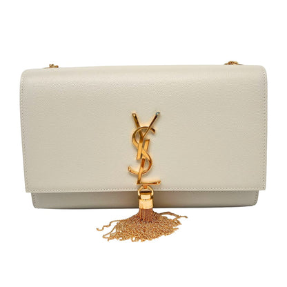 SAINT LAURENT Medium Kate Tassel In Grain De Poudre Leather