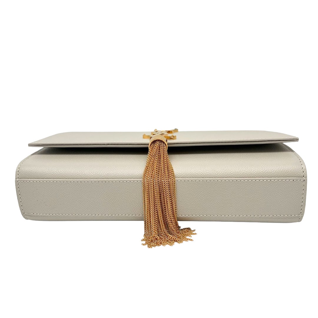 SAINT LAURENT Medium Kate Tassel In Grain De Poudre Leather