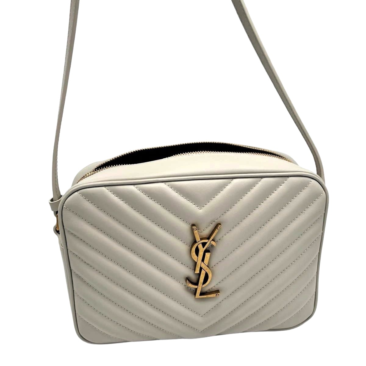 SAINT LAURENT Lou Camera Bag In Quilted Leather