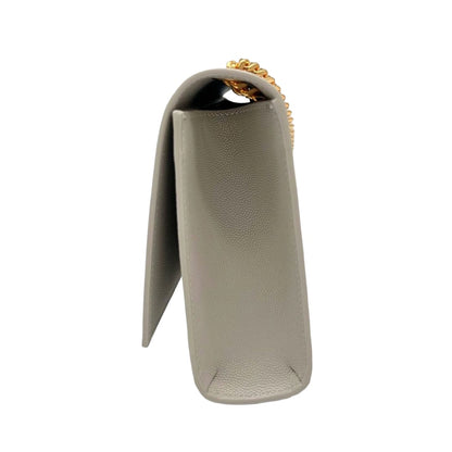 SAINT LAURENT Medium Kate Chain Bag In Grain De Poudre Embossed Leather