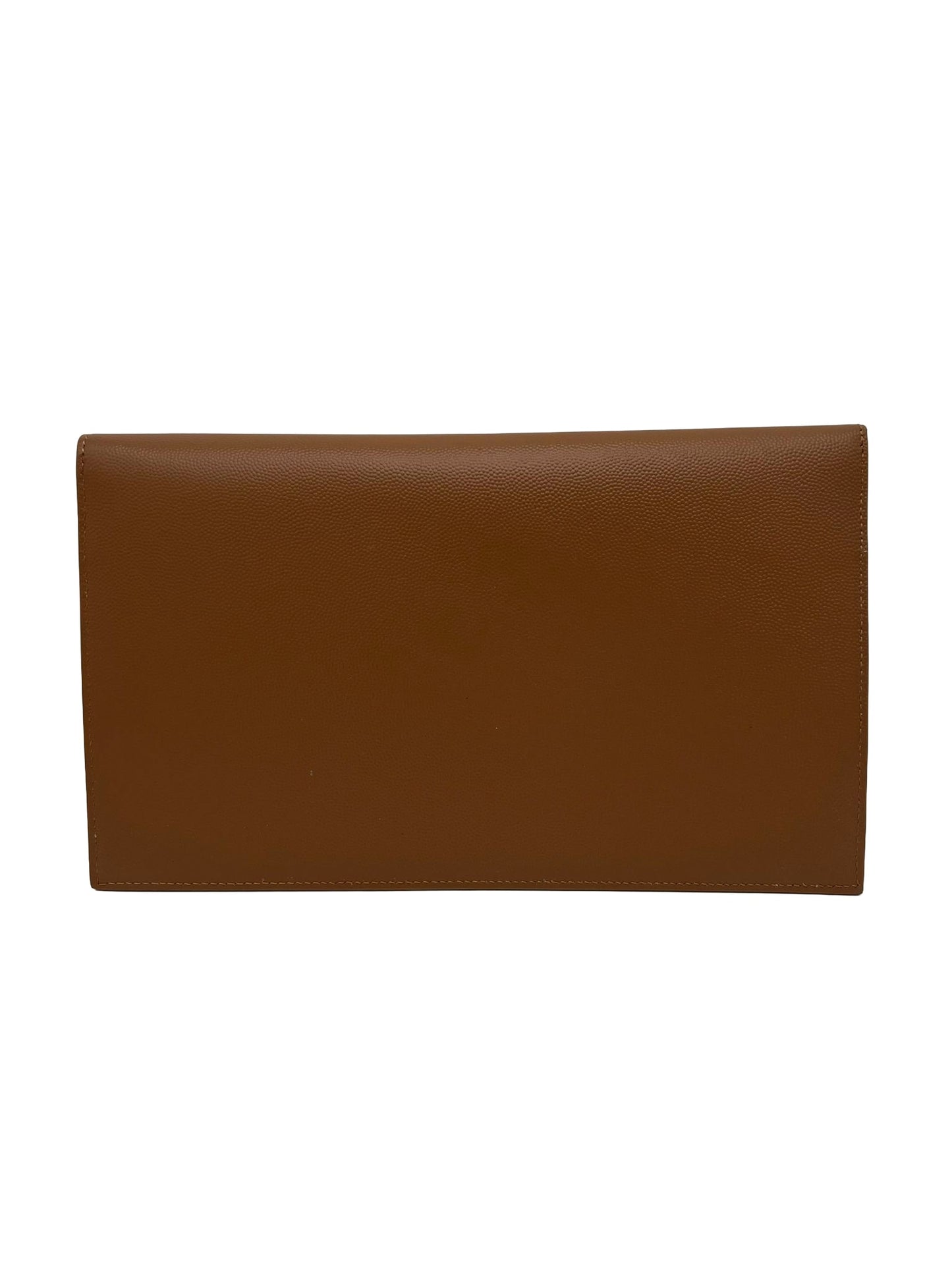 SAINT LAURENT Uptown Pouch In Grain De Powder Embossed Leather