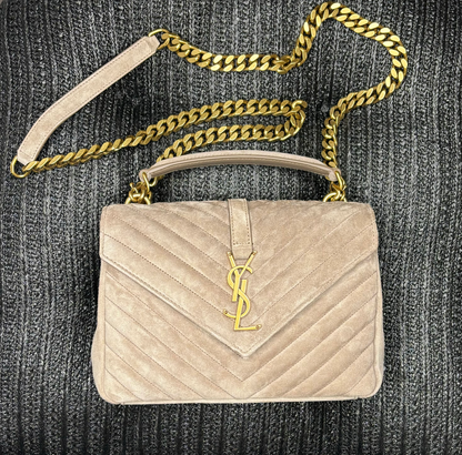 Saint Laurent Medium College/Suede Image 0