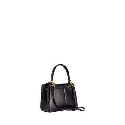 BALENCIAGA Mini Rodeo Bag In Smooth Calfskin | Black With Aged Gold