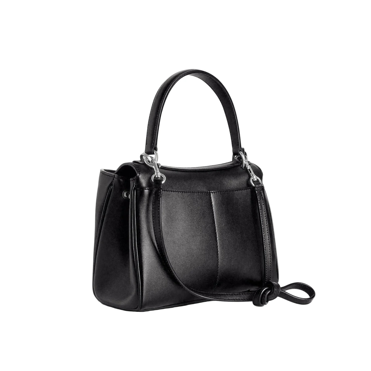 BALENCIAGA Mini Rodeo Bag In Smooth Calfskin | Black With Aged Silver