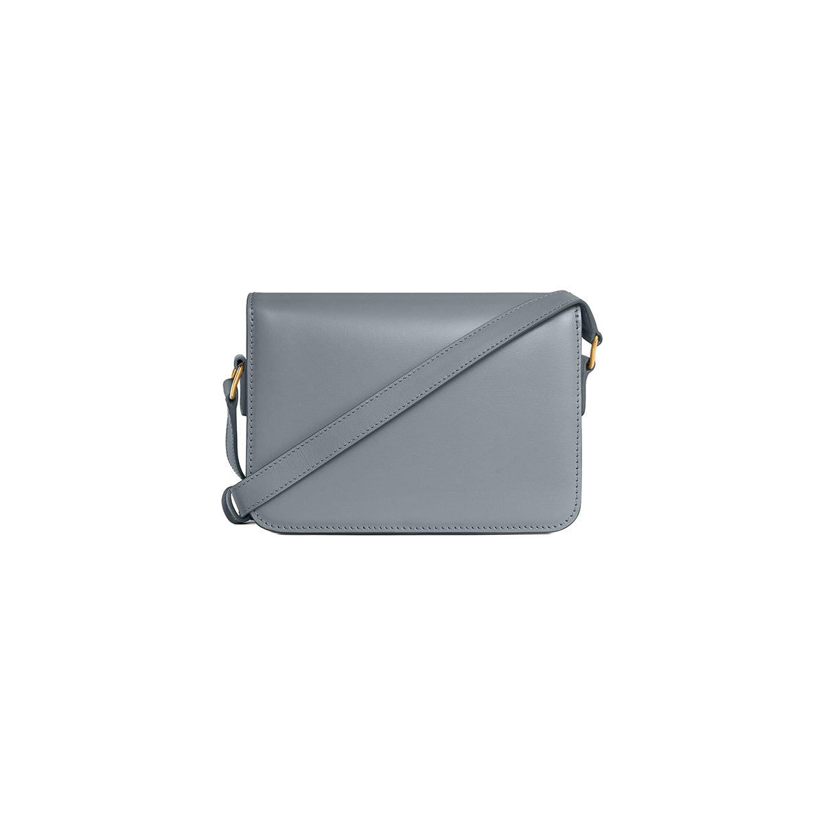 CELINE Classique Triomphe Bag In Shiny Calfskin | Blue Gris
