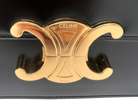 CELINE Classique Triomphe Bag In Shiny Calfskin