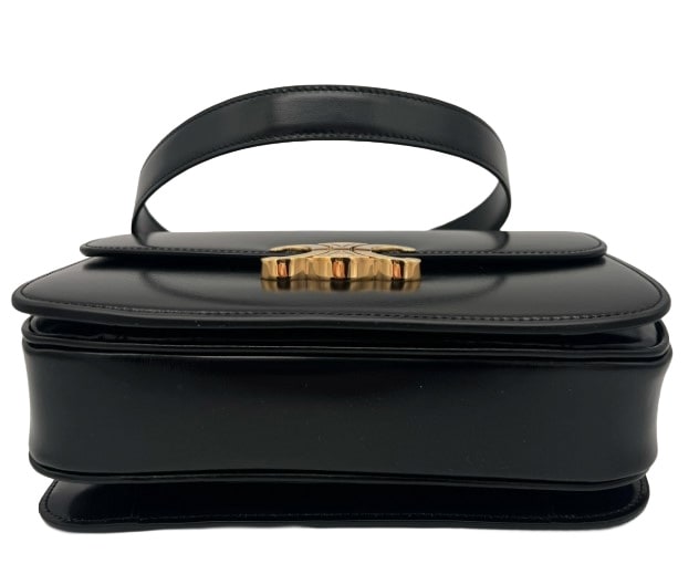CELINE Classique Triomphe Bag In Shiny Calfskin