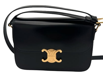 CELINE Classique Triomphe Bag In Shiny Calfskin