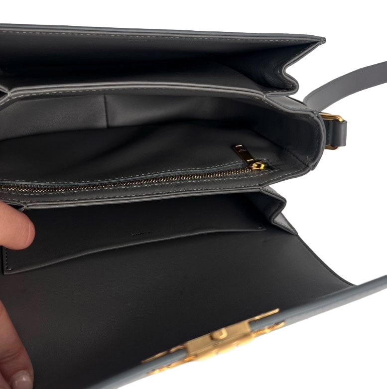 CELINE Classique Triomphe Bag In Shiny Calfskin