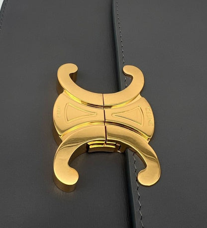 CELINE Classique Triomphe Bag In Shiny Calfskin