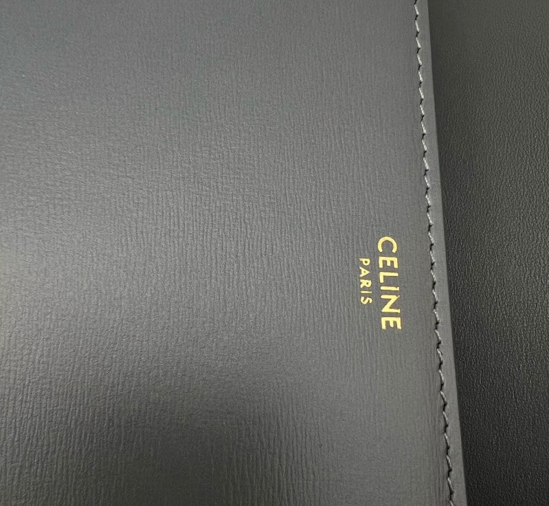 CELINE Classique Triomphe Bag In Shiny Calfskin