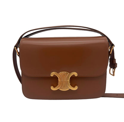 CELINE Teen Triomphe Bag in Shiny Calfskin
