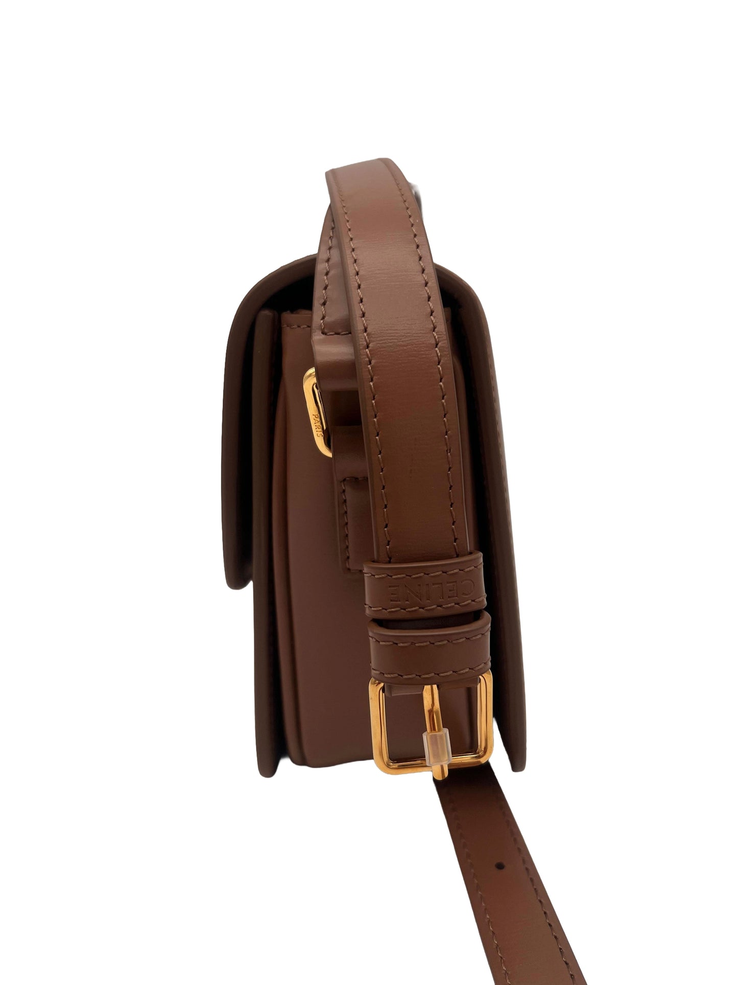 CELINE Teen Triomphe Bag in Shiny Calfskin