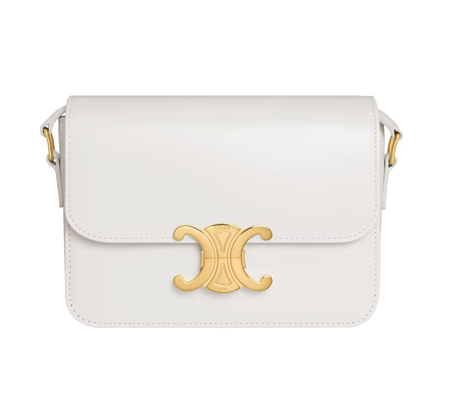 CELINE Teen Triomphe Bag in Shiny Calfskin