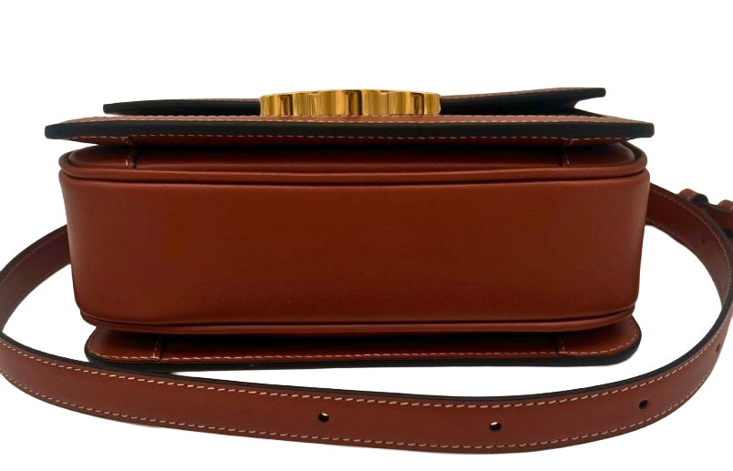 CELINE Teen Triomphe Bag In Triomphe Canvas & Calfskin