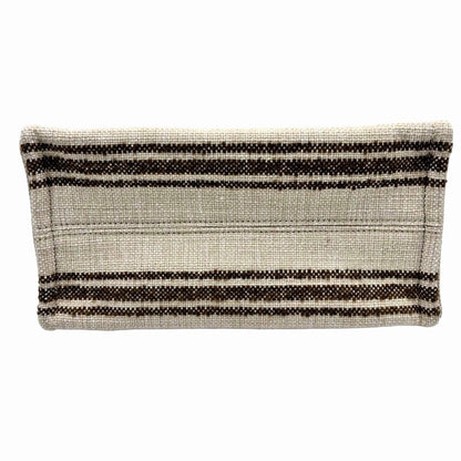CELINE Thais Tote in Striped Textile with Celine Jacquard