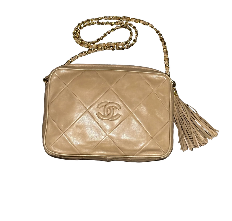 Chanel Vintage CC Camera Bag w/ 24K Gold Plating Image 0