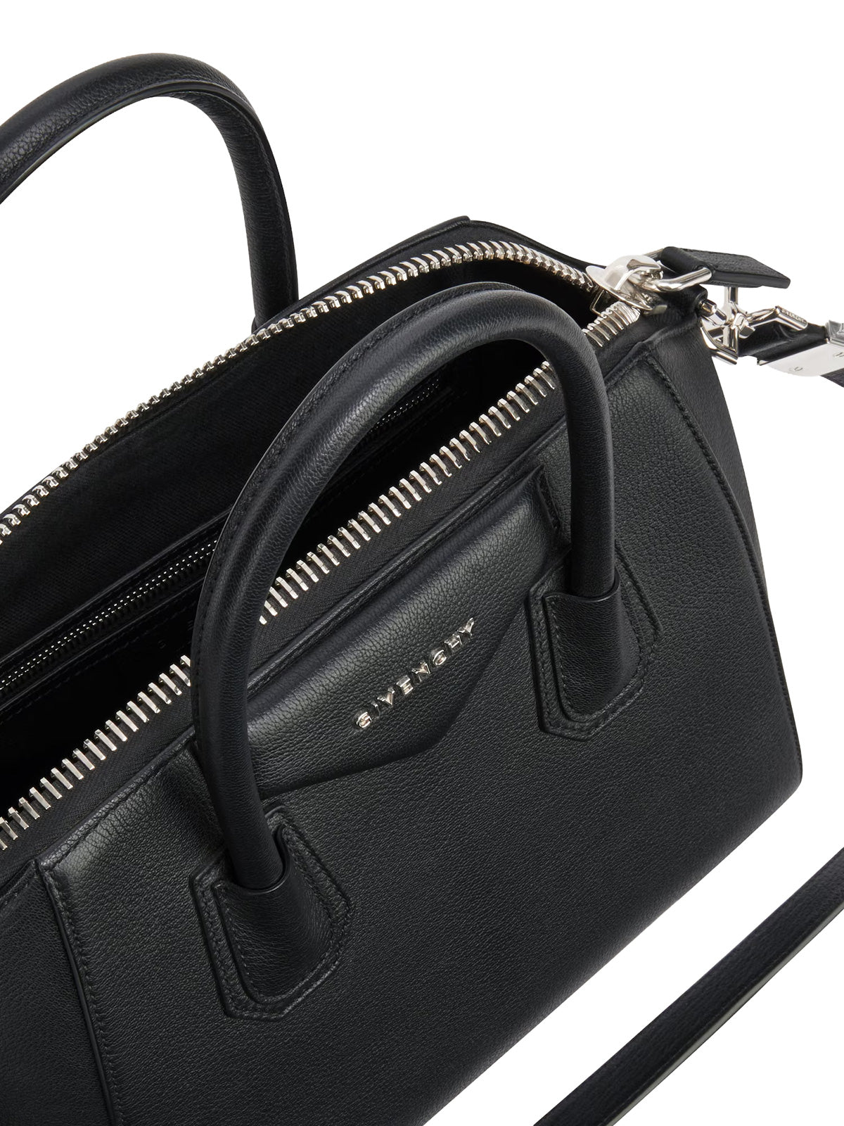GIVENCHY Small Antigona Bag In Grained Moroccan Leather | Black