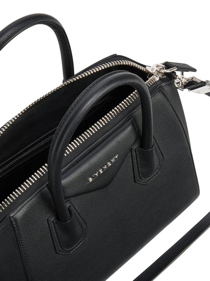 GIVENCHY Small Antigona Bag In Grained Moroccan Leather | Black