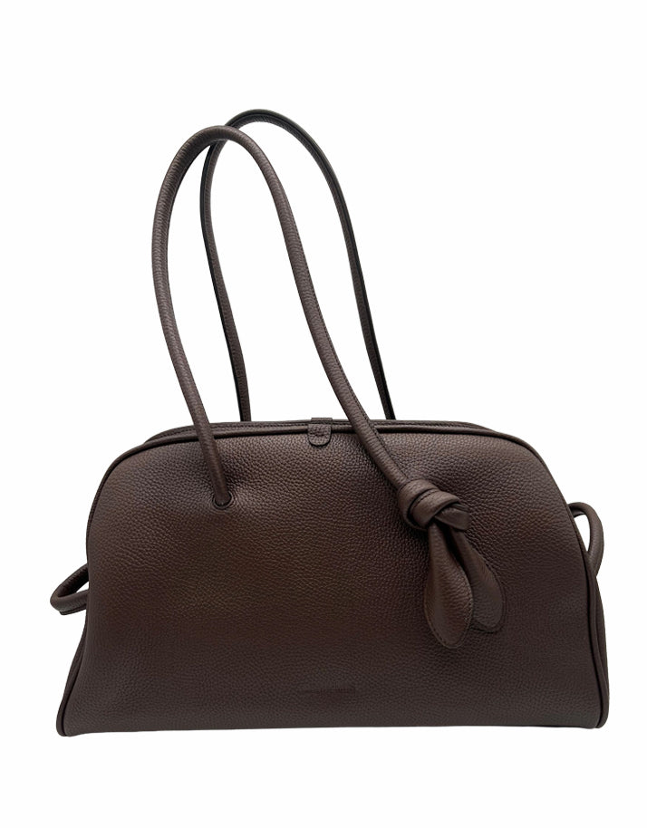 JACQUEMUS Le Turismo Leather Bowling Bag