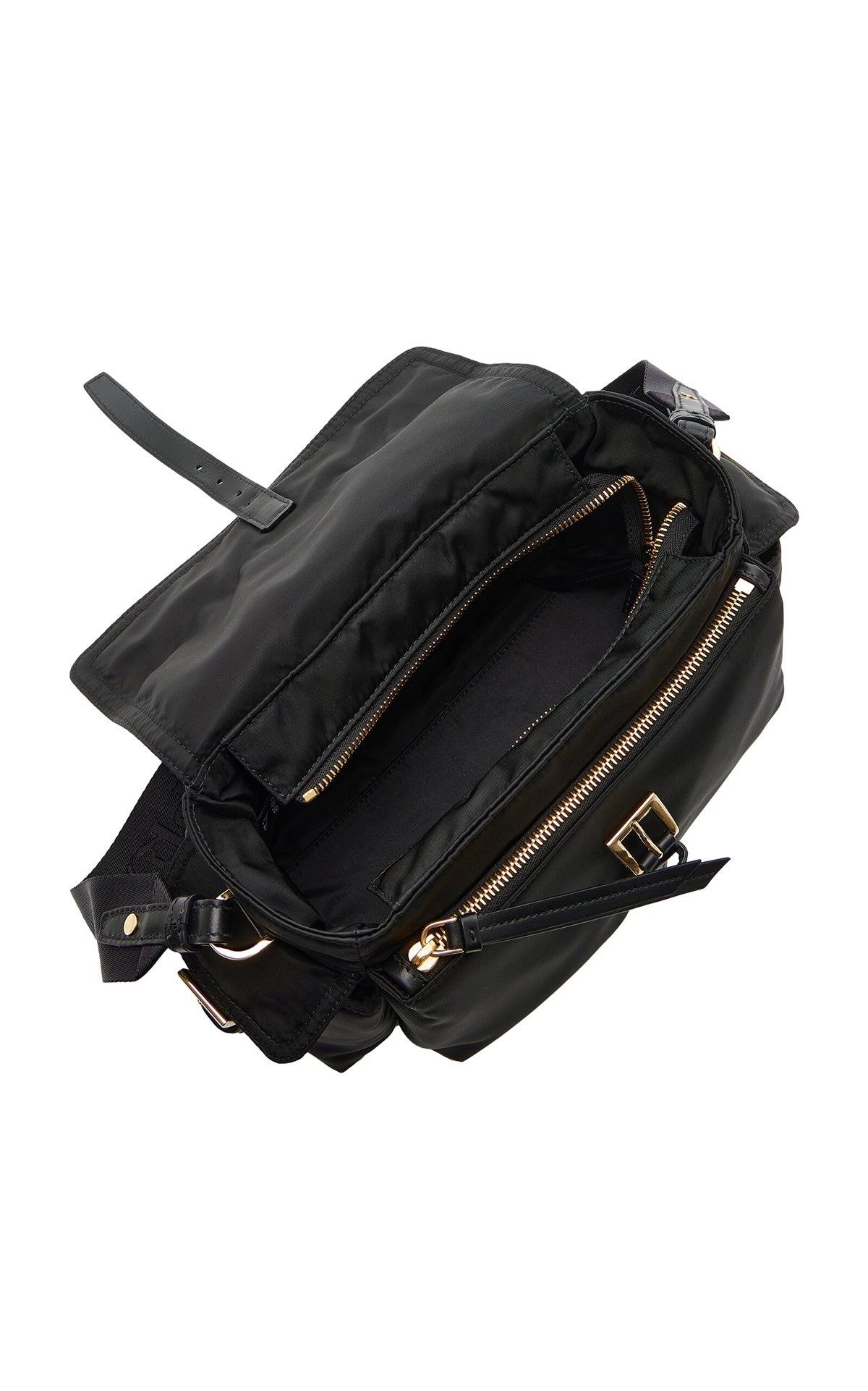 PRADA Medium Explore Re-Nylon Shoulder Bag With Flap | Black
