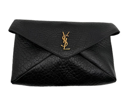 SAINT LAURENT Large Cassandre Envelope Pouch in Lambskin