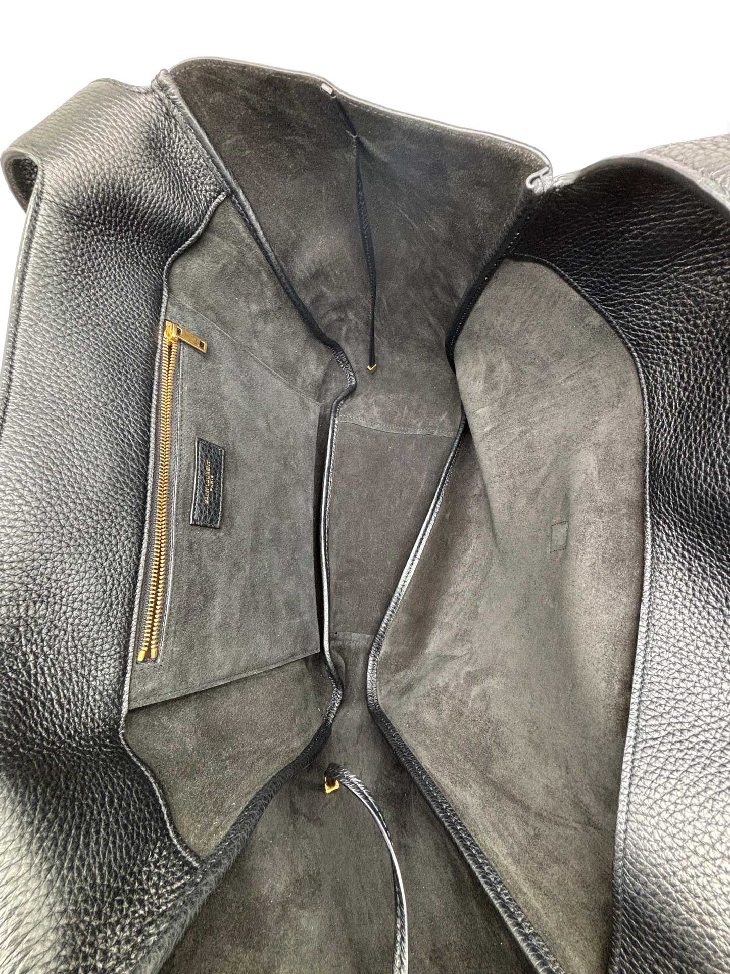 SAINT LAURENT Le 5 Á 7 Beabea In Grained Deer Leather