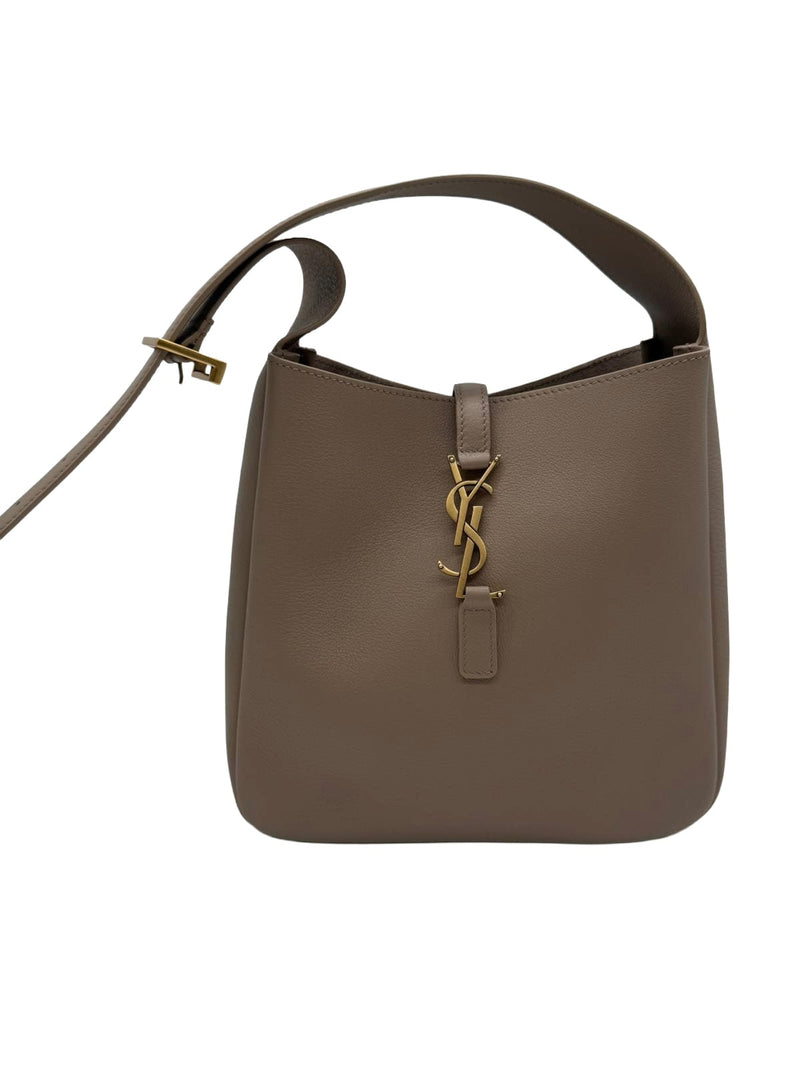 SAINT LAURENT Small Le 5 À 7 Bag in Supple Grained Leather