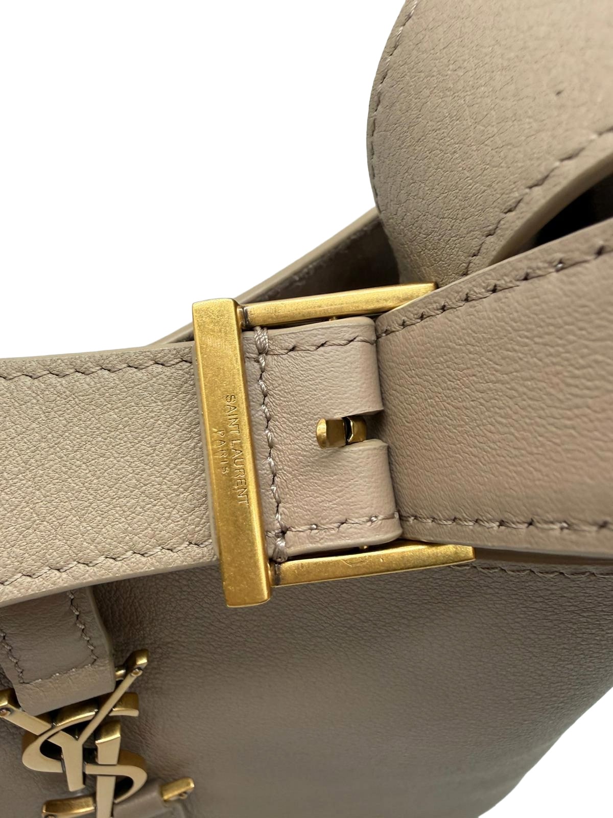 SAINT LAURENT Small Le 5 À 7 Bag in Supple Grained Leather