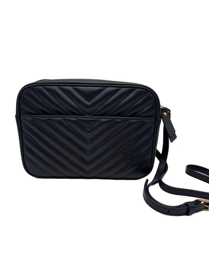 SAINT LAURENT Lou Camera Bag In Quilted Calfskin Leather | Navy