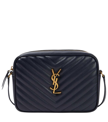SAINT LAURENT Lou Camera Bag In Quilted Calfskin Leather | Navy