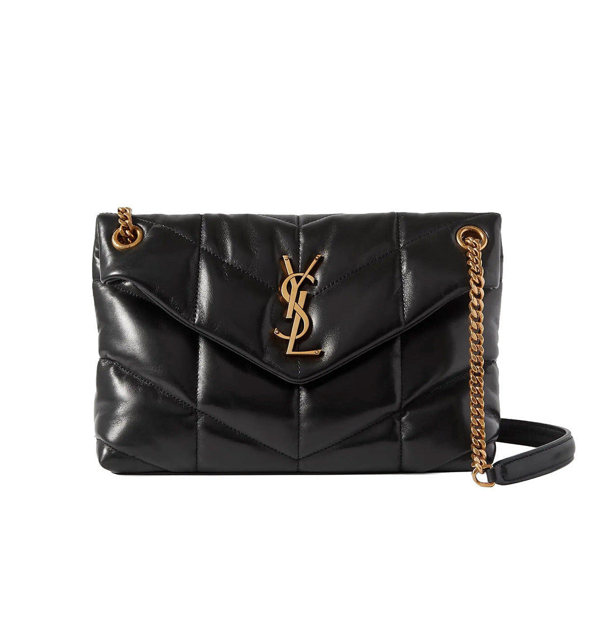 SAINT LAURENT Small Puffer Bag In Nappa Leather | Black