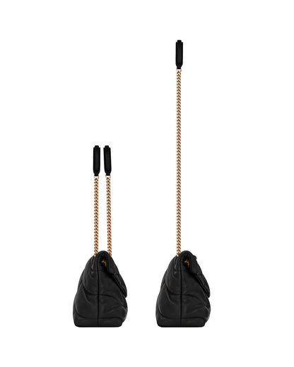 SAINT LAURENT Small Puffer Bag In Nappa Leather | Black