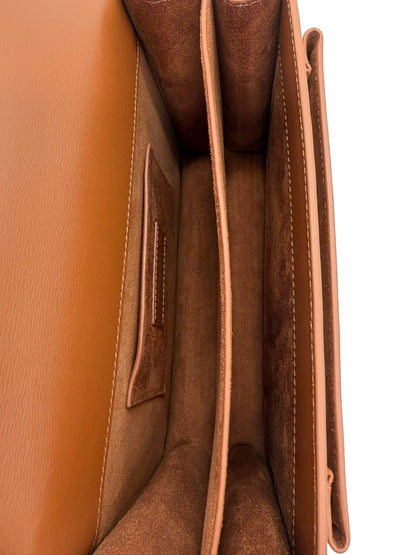 SAINT LAURENT Medium Sunset Bag In Smooth Calfskin Leather | Fox