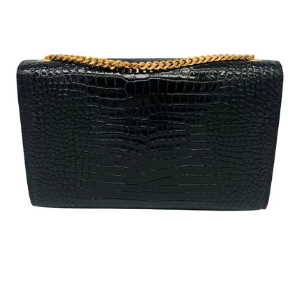 SAINT LAURENT Medium Kate Tassel In Crocodile Embossed Leather