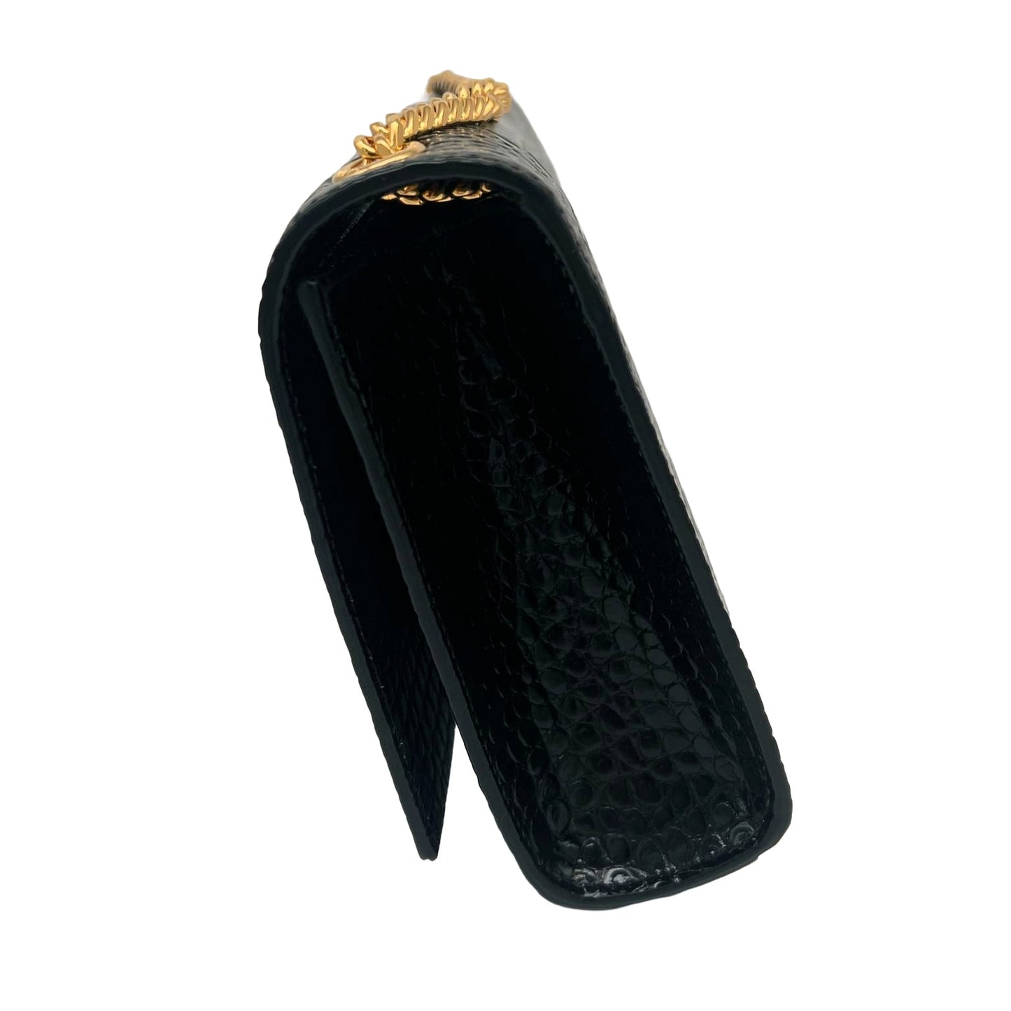 SAINT LAURENT Medium Kate Tassel In Crocodile Embossed Leather